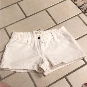 White max studio shorts